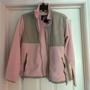 Weatherproof Pink and Gray Varsity Jacket